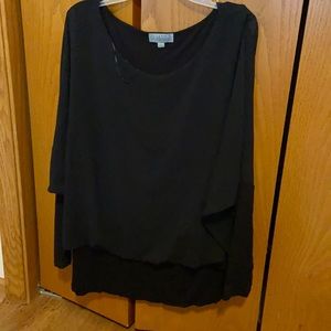 Black long sleeve blouse